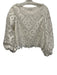 Milly Size S White Polyester Long Sleeve Overlay Top White / S