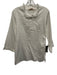 Rungolee Size S White Cotton Long Sleeve Ruffle Collar 1/2 Button Top White / S