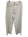 DL1961 Size 29 White Denim Button & Zip Wide Leg Raw Hem Pockets Jeans White / 29