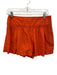 Marc By Marc Jacobs Size 2 Orange Polyester Pleat Detail Back Zip Shorts Orange / 2