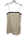 MNG Size 4 Black & Cream Linen Embroidered Accents Spaghetti Strap Dress Black & Cream / 4