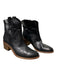 Alberto Fermani Shoe Size 40 Black Leather round toe Above the Ankle Boots Black / 40