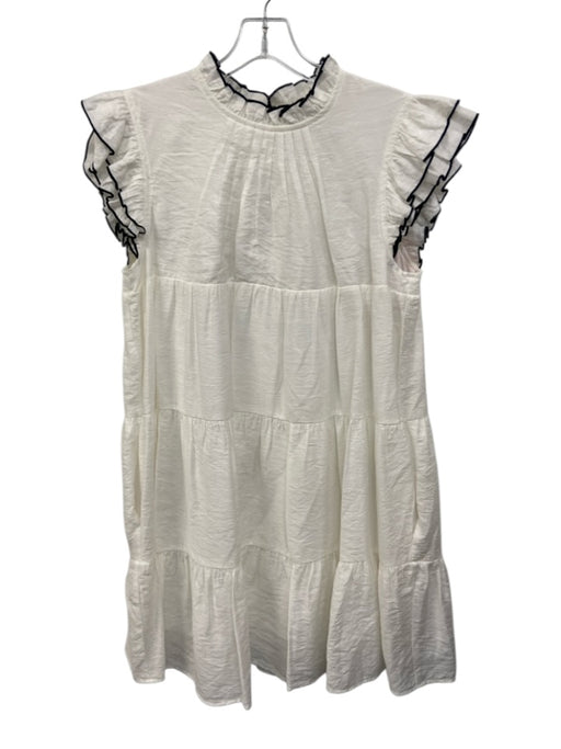 English Factory Size S White & Black Missing Fabric Tag Contrast Piping Dress White & Black / S