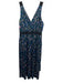 Banana Republic Size 2 Green, Blue & Pink Polyester Sleeveless Floral Dress Green, Blue & Pink / 2