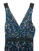 Banana Republic Size 2 Green, Blue & Pink Polyester Sleeveless Floral Dress Green, Blue & Pink / 2