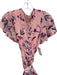 Tanya Taylor Size 6 Pink, Blue & Purple Silk & Cotton Watercolor Print Dress Pink, Blue & Purple / 6