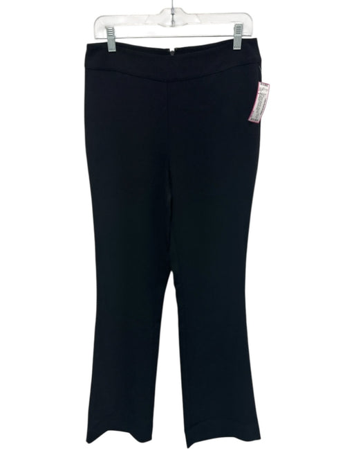 Marie Oliver Size 4 Black Polyester Back Zip Trouser High Waist Wide Leg Pants Black / 4