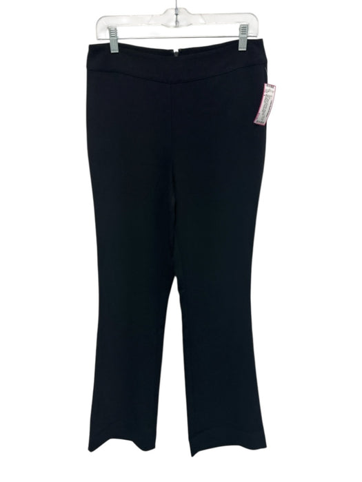 Marie Oliver Size 4 Black Polyester Back Zip Trouser High Waist Wide Leg Pants Black / 4
