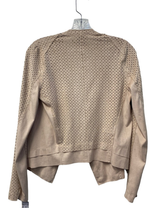Lysse Size XS Beige Polyester Perforated Open Front Wrist slits Jacket Beige / XS