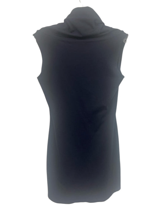 Susana Monaco Size XS Navy Nylon Blend Sleeveless Fold Over Knee Length Dress Navy / XS