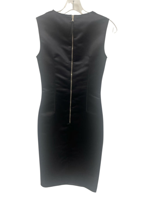 D&G Dolce & Gabbana Size Est XS Black Polyester Blend Sleeveless Back Zip Dress Black / Est XS