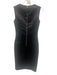 D&G Dolce & Gabbana Size Est XS Black Polyester Blend Sleeveless Back Zip Dress Black / Est XS
