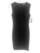 D&G Dolce & Gabbana Size Est XS Black Polyester Blend Sleeveless Back Zip Dress Black / Est XS