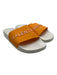Valentino Shoe Size 38 White & Orange Manmade Upper Rubber One Strap Sandals White & Orange / 38