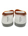 Valentino Shoe Size 38 White & Orange Manmade Upper Rubber One Strap Sandals White & Orange / 38
