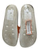 Valentino Shoe Size 38 White & Orange Manmade Upper Rubber One Strap Sandals White & Orange / 38