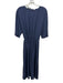 Vince Size XL Navy Blue Triacetate Short Dolman Sleeve Drawstring Waist Dress Navy Blue / XL