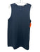 ME + EM Size 16 Black Cotton Blend Sleeveless Horizontal Ribbed Shift Dress Black / 16