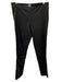 The Row Size L Black Lambskin Leather Side Zip High Rise Zip Ankle Pants Black / L