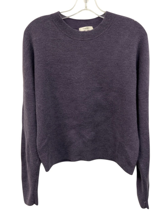Vince Size L Purple Wool Blend Crew Neck Sweater Purple / L