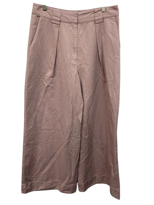 Apiece Apart Size 12 Lavender Purple Cotton & Linen Pleated Waist Wide Leg Pants Lavender Purple / 12