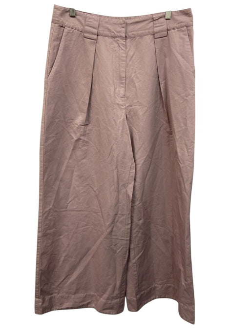 Apiece Apart Size 12 Lavender Purple Cotton & Linen Pleated Waist Wide Leg Pants Lavender Purple / 12