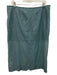 COS Size 12 Blue Polyester Blend Sheer Overlay Back Slit Back Zip Midi Skirt Blue / 12