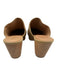 Madewell Shoe Size 8 Beige Leather Upper Wooden Sole Round Toe Clogs Beige / 8