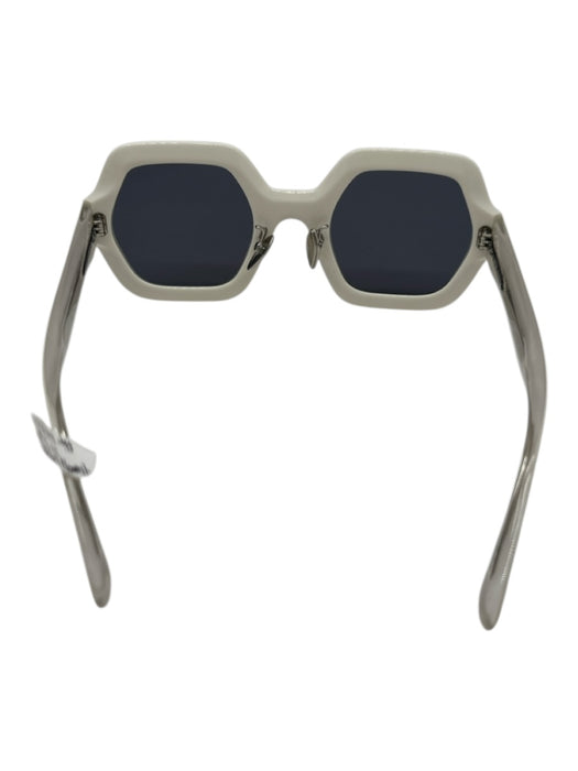 Isabel Marant Cream Acetate Hexagonal Oversized Sunglasses Cream
