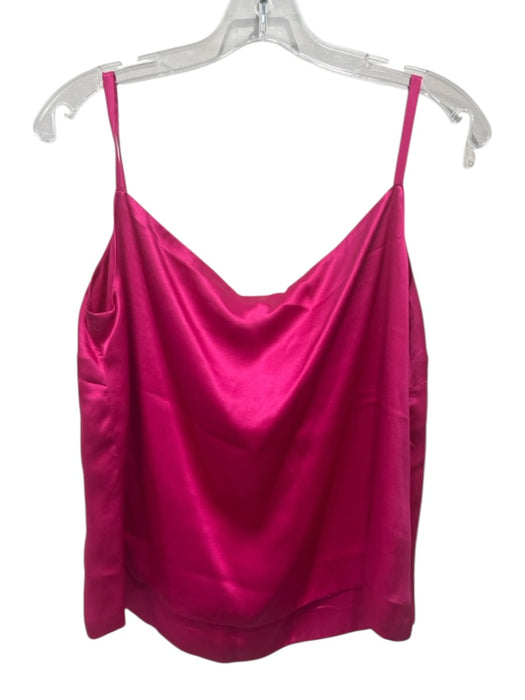 Escada Size 44 Hot pink Silk Satin Sleeveless Cami Top Hot pink / 44