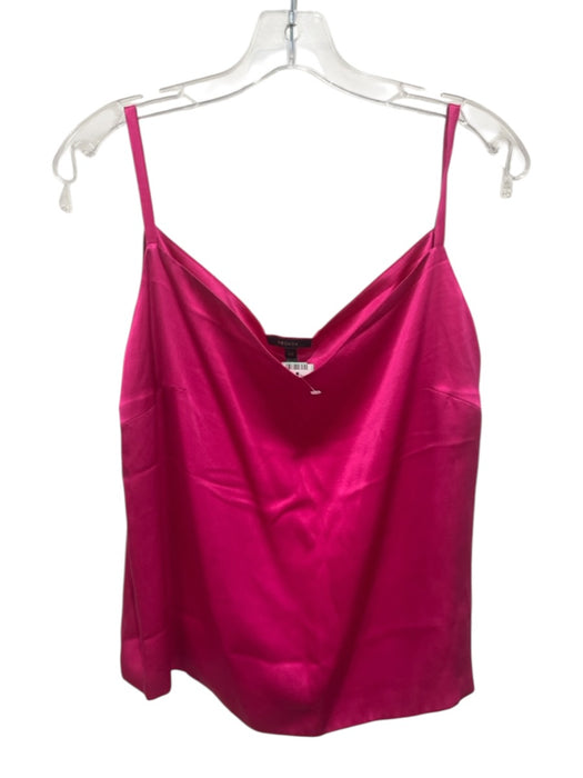 Escada Size 44 Hot pink Silk Satin Sleeveless Cami Top Hot pink / 44