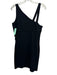 Diane Von Furstenberg Size 12 Black Viscose Blend Sleeveless Asymmetic Dress Black / 12