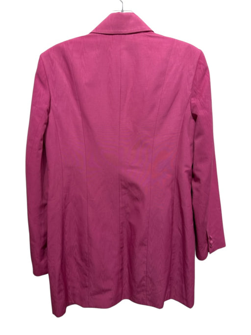 Staud Size S Pink Poly Blend 2 Buttons Lapel Long Sleeve Slit Pockets Blazer Pink / S
