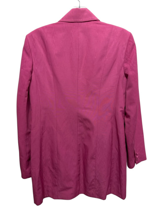 Staud Size S Pink Poly Blend 2 Buttons Lapel Long Sleeve Slit Pockets Blazer Pink / S