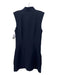 Veronica Beard Size 8 Navy Polyester & Viscose Button Front Sleeveless Dress Navy / 8