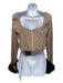 House of CB Size L tan, orange, and brown Polyester Blend Boning Cropped Top tan, orange, and brown / L