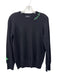 Naadam Size M Black & Green Cashmere Embroidered Detail Long Sleeve Sweater Black & Green / M