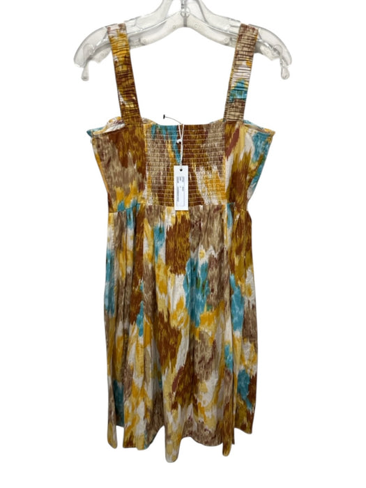 Love The Label Size S Gold & Multi Cups Included Sleeveless All Over Print Dress Gold & Multi / S