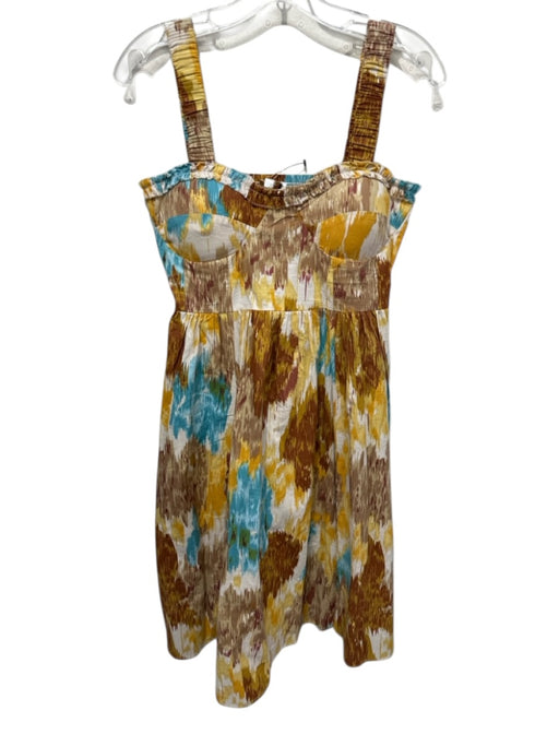 Love The Label Size S Gold & Multi Cups Included Sleeveless All Over Print Dress Gold & Multi / S
