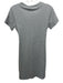 Theory Size S Grey Cotton & Modal Heathered Tie Waist Short Sleeve Dress Grey / S