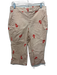 Celandine Size Medium Beige & Red Print Cotton Blend Checkered Anchors Pant Set Beige & Red Print / Medium
