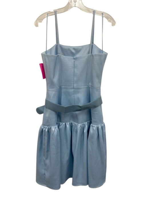 Elie Tahari Size S Light Blue Polyester Spaghetti Strap Square Neck Dress Light Blue / S