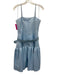 Elie Tahari Size S Light Blue Polyester Spaghetti Strap Square Neck Dress Light Blue / S