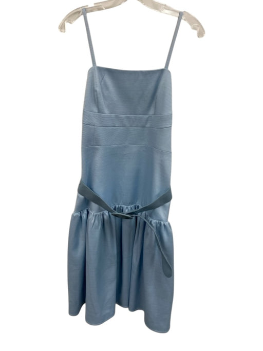 Elie Tahari Size S Light Blue Polyester Spaghetti Strap Square Neck Dress Light Blue / S