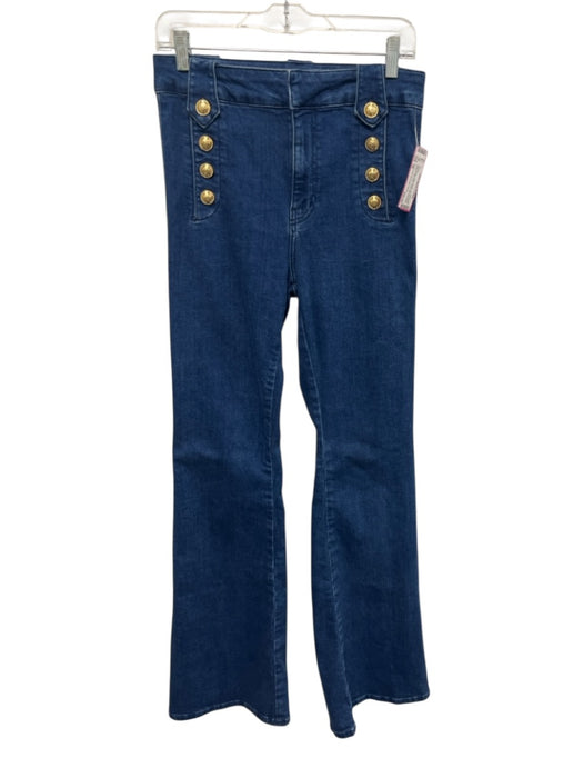 Derek Lam 10 Crosby Denim Size 28 Dark Wash Cotton Denim Zip Fly High Rise Jeans Dark Wash / 28