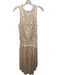 Ulla Johnson Size 6 White, Pink, Green Polyester Sleeveless Floral Midi Dress White, Pink, Green / 6