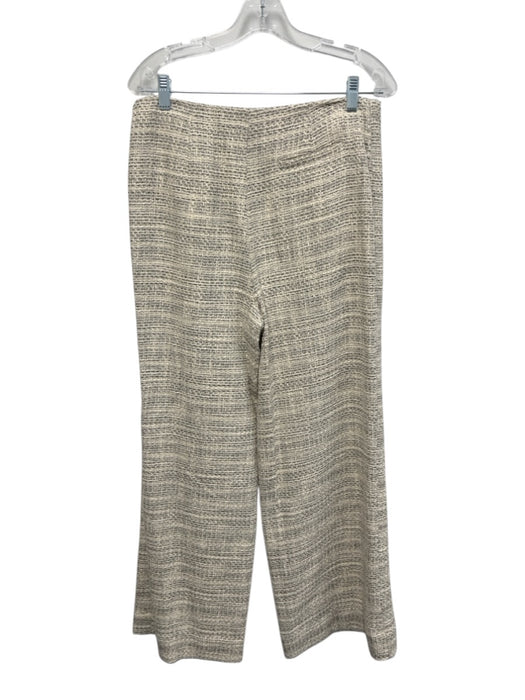Staud Size 6/8 Black & White Cotton Strapless Tweed High Rise Peplum Pant Set Black & White / 6/8