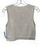 Alexis Size L White Viscose Blend Sleeveless Ribbed Scoop Neck Cropped Top White / L
