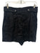 ASTR The Label Size Small Black High Rise Pleated Buckle Detail Pockets Shorts Black / Small