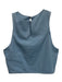 Mare Mare Size Medium Light Wash Cotton Blend Sleeveless Gathered Maxi Skirt Set Light Wash / Medium